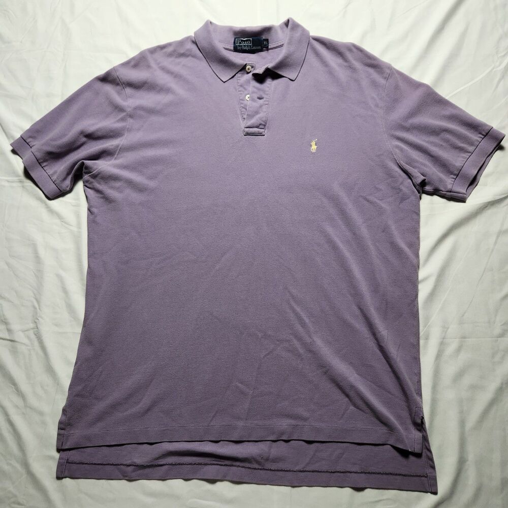 Polo Ralph Lauren Mens XL Short Sleeve Polo Shirt Purple